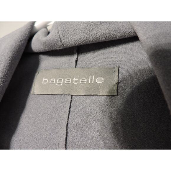 Bagatelle Faux Suede Jacket Open Drape Front Size M - Picture 4 of 4